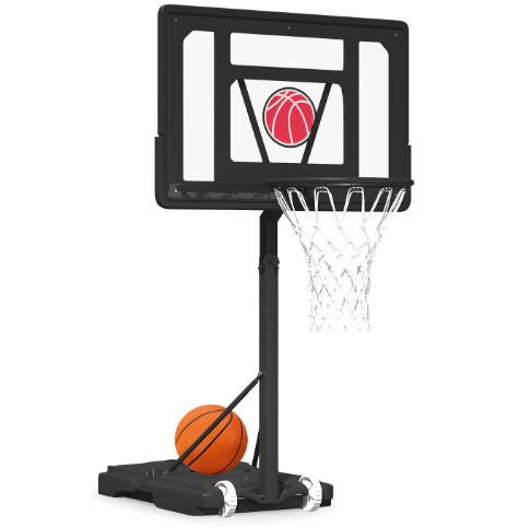Fun Fuel Pool Basketball Hoop, Height Adjustable Poolside Basketball Hoop