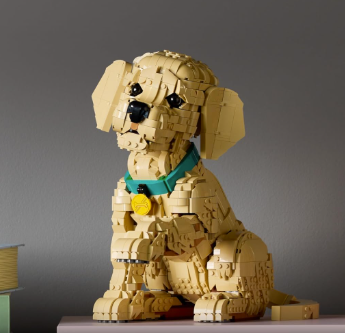 Fun Fuel Golden Retriever Puppy Building Set for Adults