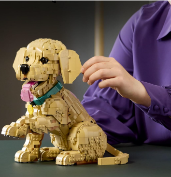 Fun Fuel Golden Retriever Puppy Building Set for Adults