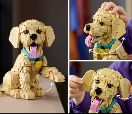 Fun Fuel Golden Retriever Puppy Building Set for Adults