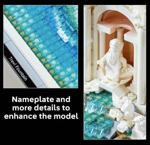 Fun Fuel Architecture Trevi Fountain Building Set
