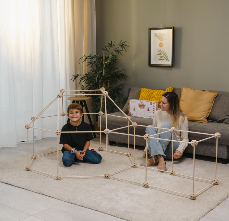 Fun Fuel Wooden Fort Building Kit for Kids