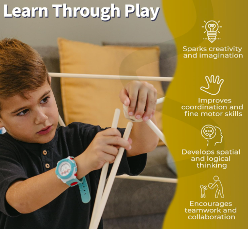 Fun Fuel Wooden Fort Building Kit for Kids