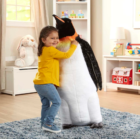 Fun Fuel Giant Plush Penguin Standing Stuffed Animal
